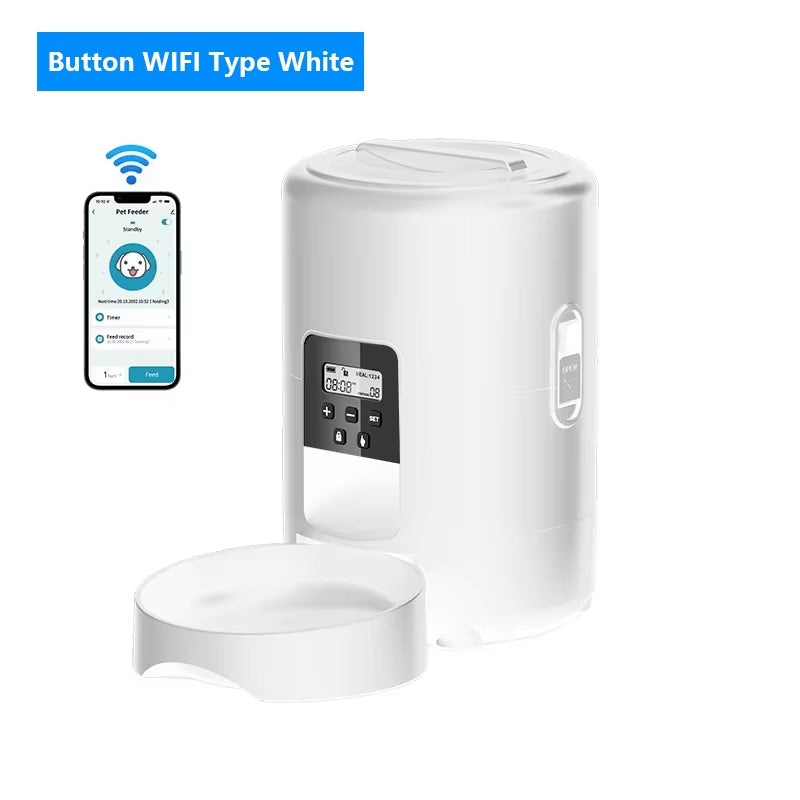 Comedero Automático Inteligente para Mascotas 2L – Control por APP y Botones