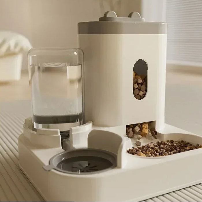 Automatic Feeder Dog Cat Food Bowl with Water Fountain Large Capacity Pet Food Storage Dispenser Container Puppy Pet Accessories