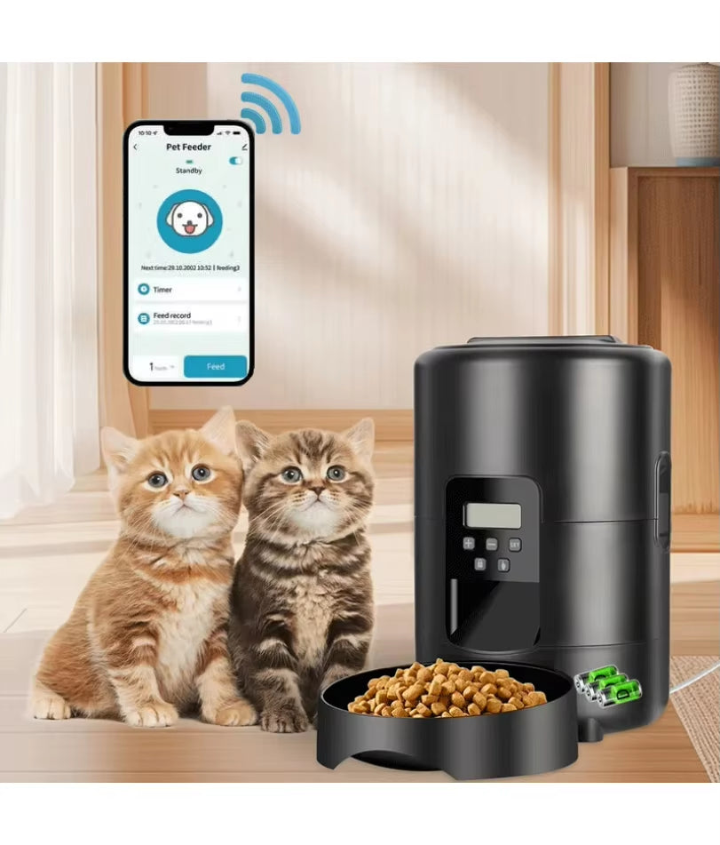 Comedero Automático Inteligente para Mascotas 2L – Control por APP y Botones