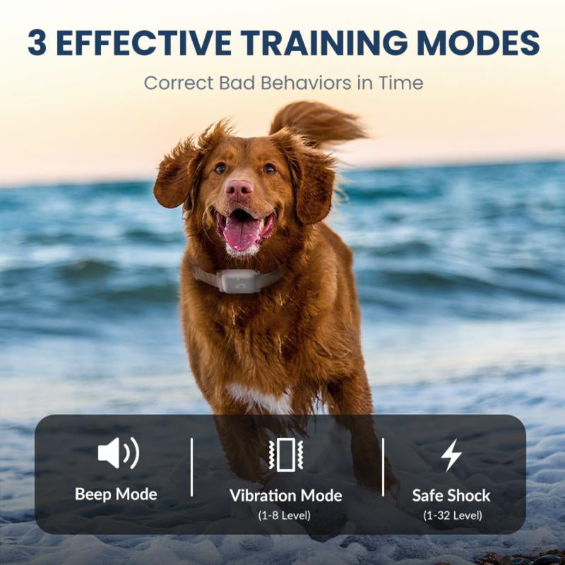 Dog Shock Collar with Remote Control, 4200FT Dog Training Collar for Dogs 5-120Lbs, IPX7 Waterproof Rechargeable E Collar with 3 Modes