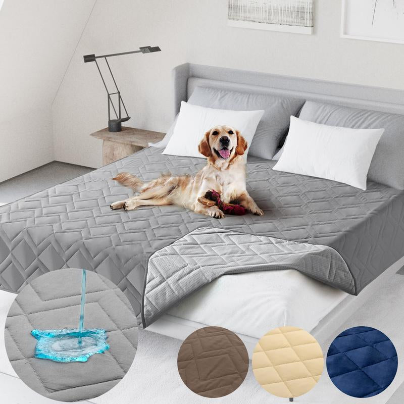 Waterproof Pet Blanket with Non-Slip Bottom, Washable Dog Bed Cover, Soft Comfortable Sofa Couch Cover, Reusable Furniture Protector, Portable Lightweight Indoor Outdoor Dog Pads Training Mat, Easy to Clean, Pet Supplies Bedding #Tiktokshopfalldealsforyou