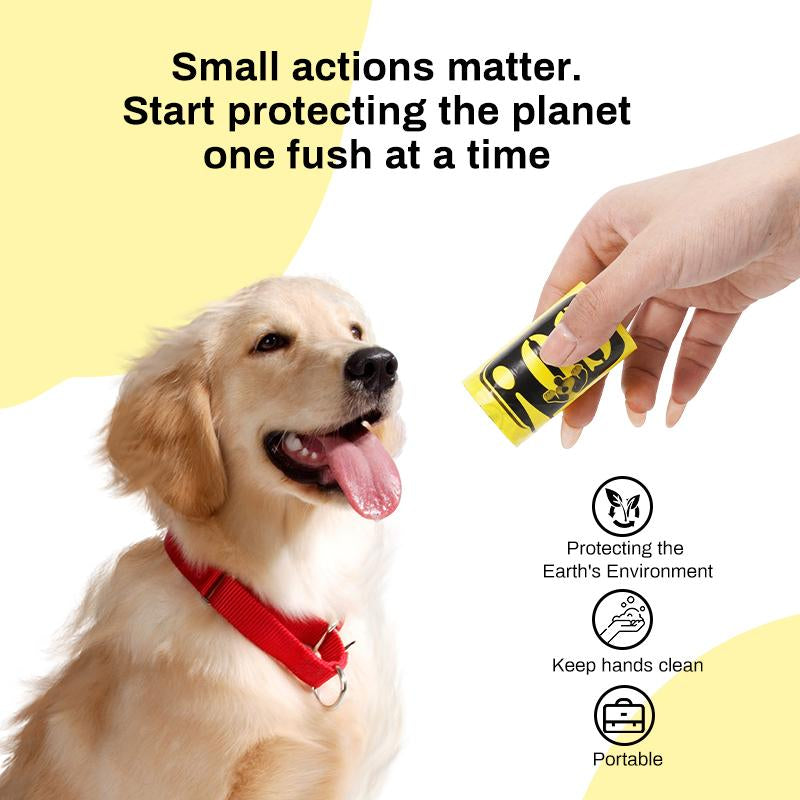 Portable Dog Poop Bags – Perfect for Dog Walks & Home Cleanup, Extra Thick No-Rip Biodegradable with Baby Powder Scent to Eliminate All Odors, Suitable for Pet Parents（120-Count ）