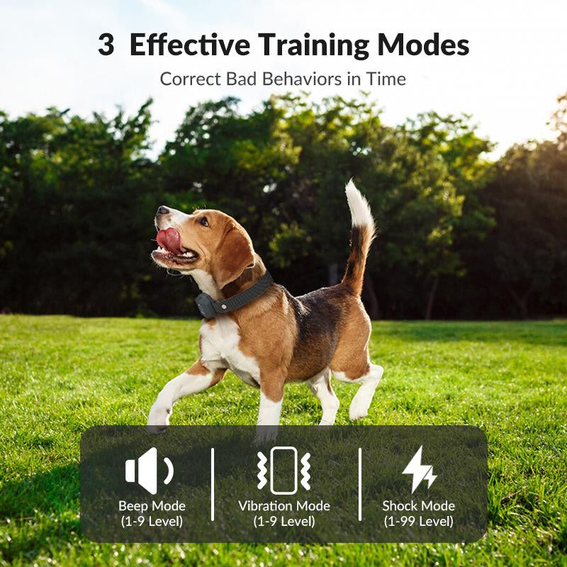 Dog Shock Collar with Remote Control, 4200FT Dog Training Collar for Dogs 5-120Lbs, IPX7 Waterproof Rechargeable E Collar with 3 Modes